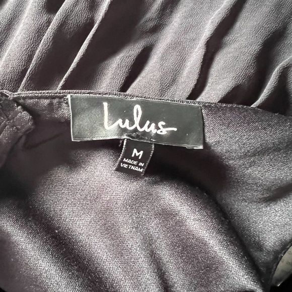 NWT LULUS Black Sleeveless Maxi Gown (M) - Picture 6 of 8